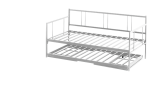 Forte Yavrulu Daybed-Çift Tek Kişilik Beyaz Metal Karyola - Görsel 6