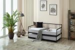 Forte Yavrulu Daybed-Çift Tek Kişilik Siyah Metal Karyola - Görsel 2
