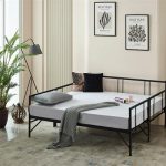 Forte Yavrulu Daybed-Çift Tek Kişilik Siyah Metal Karyola