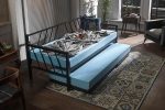 Glory Yavrulu Daybed-Yataklar Dahil-Çift Tek Kişilik Metal Karyola