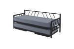 Glory Yavrulu Daybed-Yataklar Dahil-Çift Tek Kişilik Metal Karyola - Görsel 6
