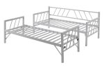 Glory Yavrulu Daybed-Yataklar Dahil-Çift Tek Kişilik Metal Karyola - Görsel 16