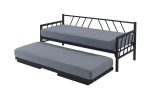 Glory Yavrulu Daybed-Yataklar Dahil-Çift Tek Kişilik Metal Karyola - Görsel 8