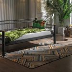 Kappis Daybed Tek Kişilik Siyah Metal Karyola