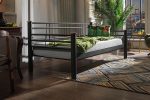 Kappis Daybed Tek Kişilik Siyah Metal Karyola - Görsel 2
