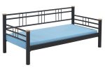 Kappis Daybed Tek Kişilik Siyah Metal Karyola - Görsel 4
