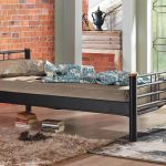 Kappis Tek Kişilik Ferforje Siyah Metal Karyola