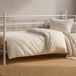 Lalas Daybed Tek Kişilik Beyaz Metal Karyola