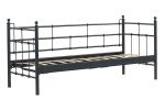 Lalas Daybed Tek Kişilik Siyah Metal Karyola - Görsel 4
