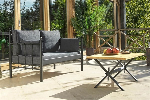 unimet-lalas-dk-metal-sofa-sedir-ikili-400d- Lalas Dk Metal Sofa Sedir İkili Koltuk Siyah-Antrasit - Görsel 1