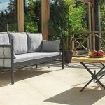 Lalas Dk Metal Sofa Sedir Üçlü Koltuk Siyah-Füme