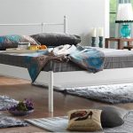 Lalas-S Çift Kişilik Ferforje Beyaz Metal Karyola