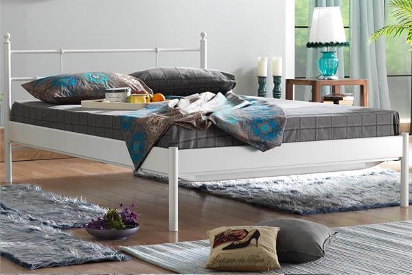 unimet-lalas-s-cift-kisilik-ferforje-b-5-4710 Lalas-S Çift Kişilik Ferforje Beyaz Metal Karyola - Görsel 1