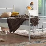 Lalas Tek Kişilik Ferforje Beyaz Metal Karyola