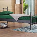 Lalas Tek Kişilik Ferforje Siyah Metal Karyola