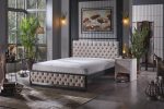 Mithra Tek Kişilik Siyah-Krem Metal Karyola - Görsel 4