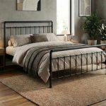 Odin Çift Kişilik Metal Karyola-Siyah