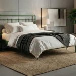 Odin-S Çift Kişilik Metal Karyola-Yeşil