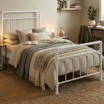 Odin Tek Kişilik Metal Karyola-Beyaz