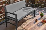Pandora Katlanır İkili Bahçe Koltuğu Siyah-Gri - Görsel 2