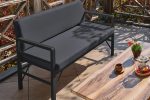 Pandora Katlanır İkili Bahçe Koltuğu Siyah-Antrasit - Görsel 2