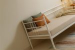 Soho Daybed Tek Kişilik Beyaz Metal Karyola - Görsel 2