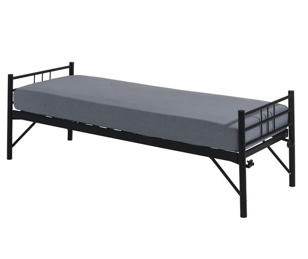 unimet-tiny-tek-kisilik-siyah-metal-ka-9a251 Tiny Tek Kişilik Siyah Metal Karyola 80X200 - Görsel 1