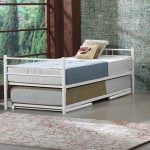 Yavrulu İkiz Ferforje Beyaz Metal Karyola