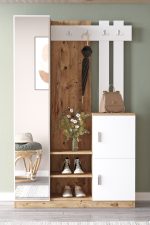 Roger Vestiyer Portmanto Ayakkabılık Çam-Beyaz DD7-AW