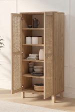 Dune Çok Amaçlı Dolap Mutfak Kiler Erzak Banyo Dolabı Ahşap Jüt Kapaklı Sepet-Jüt DN6-SJ