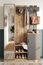 Roger Vestiyer Portmanto Ayakkabılık Çam-Antrasit DD7-AA