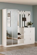 Gibson Vestiyer Portmanto Ayakkabılık Beyaz DD9-W