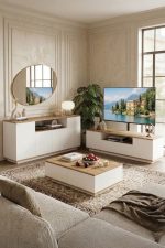 Future Tv Ünitesi Orta Sehpa Konsol 3'Lü Set Çam-Beyaz FR18-AW