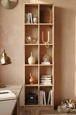 Liora Geniş Kitaplık 10 Raflı 180cm Sepet LI1-S