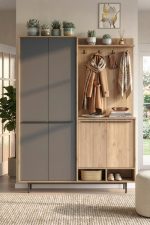 Oasis Portmanto Vestiyer Ayakkabılık Metal Ayaklı Sepet-Antrasit OS1-SA