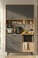 Royce Serisi Kahve Köşesi Çok Amaçlı Dolap Mutfak Dolabı Beyaz - Görsel 13