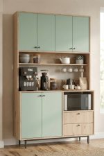 Royce Serisi Kahve Köşesi Çok Amaçlı Dolap Mutfak Dolabı Beyaz - Görsel 15