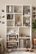 Traft Kitaplık 124cm Beyaz TF1-W