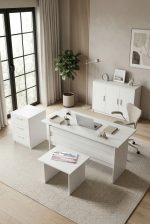 Vario ABCE Ofis Büro Masa Takımı Beyaz VO12-W