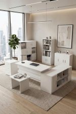 Vario ABCDEFG2 Ofis Masa Makam Takımı Beyaz VO19-W