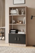 Vario D Ofis Kitaplık Meşe-Siyah VO4-OB