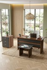 Vario ABC Ofis Büro Masa Takımı Barok-Antrasit VO9-BA